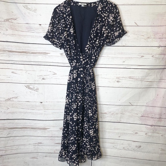 madewell ruffle edge dress